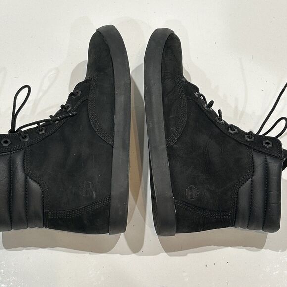 Timberland Women 8.5 Dausette A1KLO Black Nubuck Leather High Top Sneakers - Picture 11 of 13